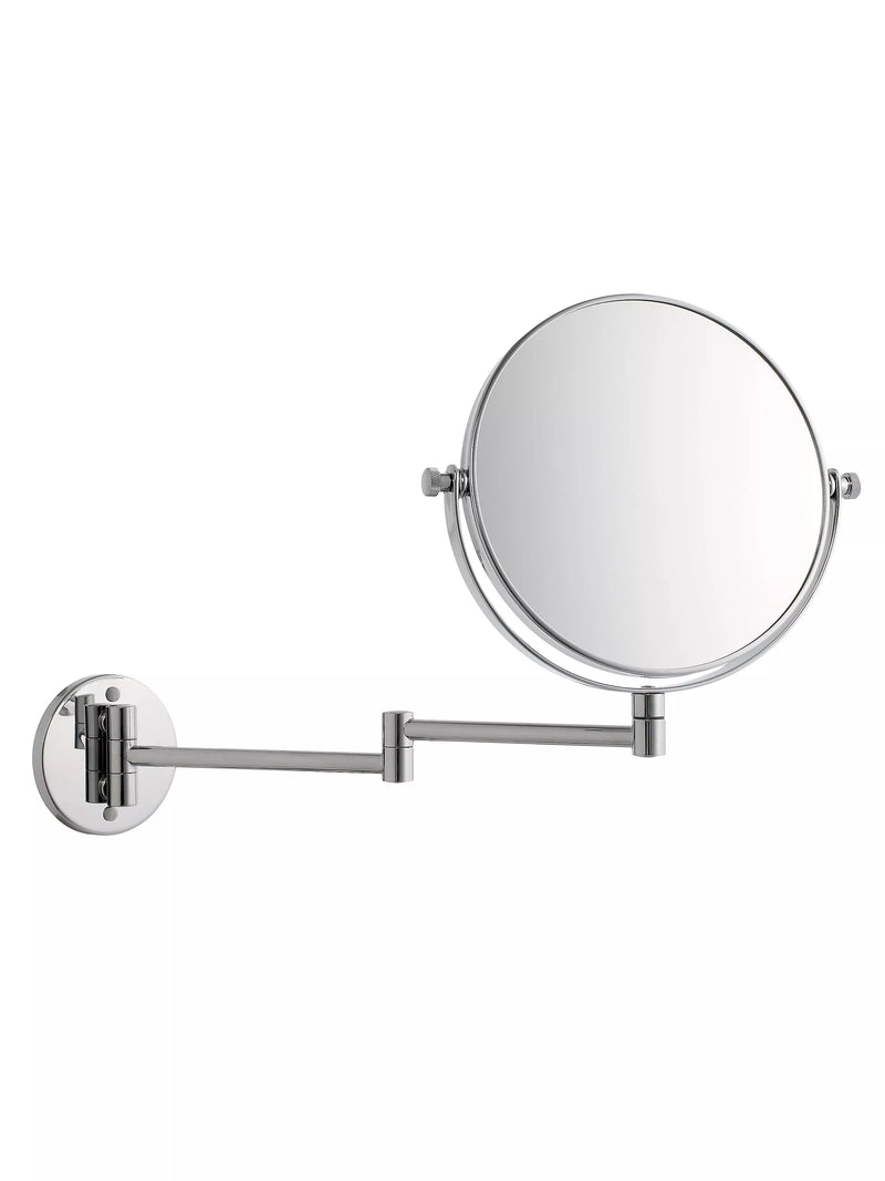 John Lewis Lux extendable bathroom swivel mirror silver (British brand)