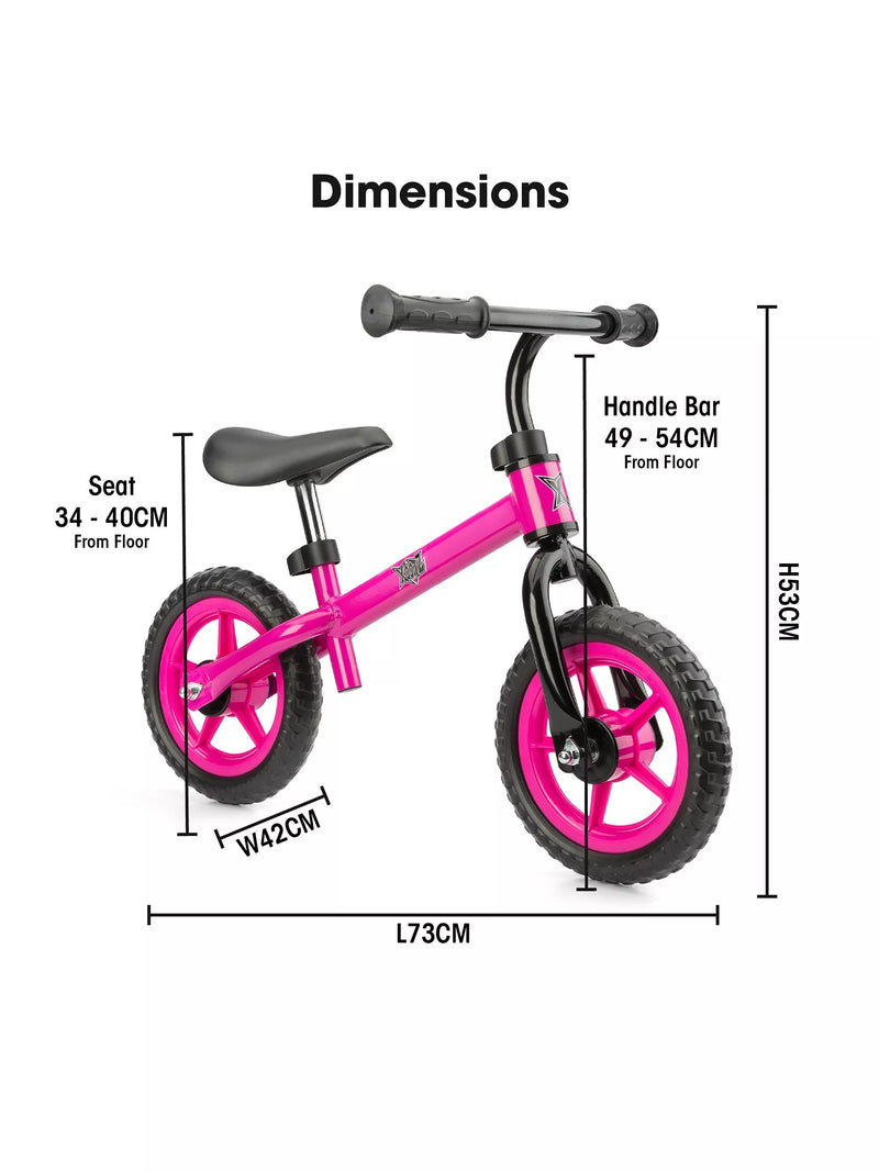 Xootz balance bike pink - British product