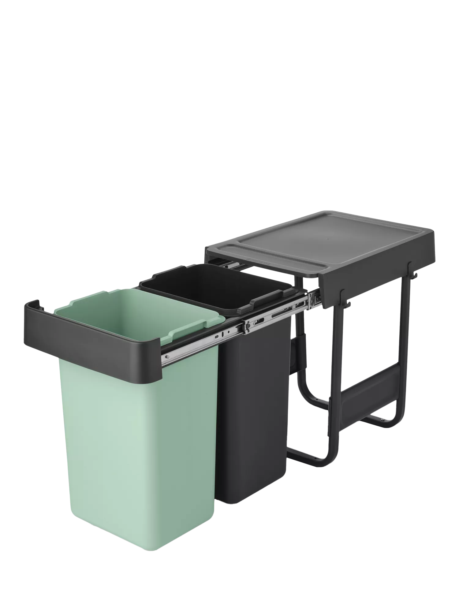 Brabantia Sort & Go built-in kitchen bin with two 15L compartments - British product