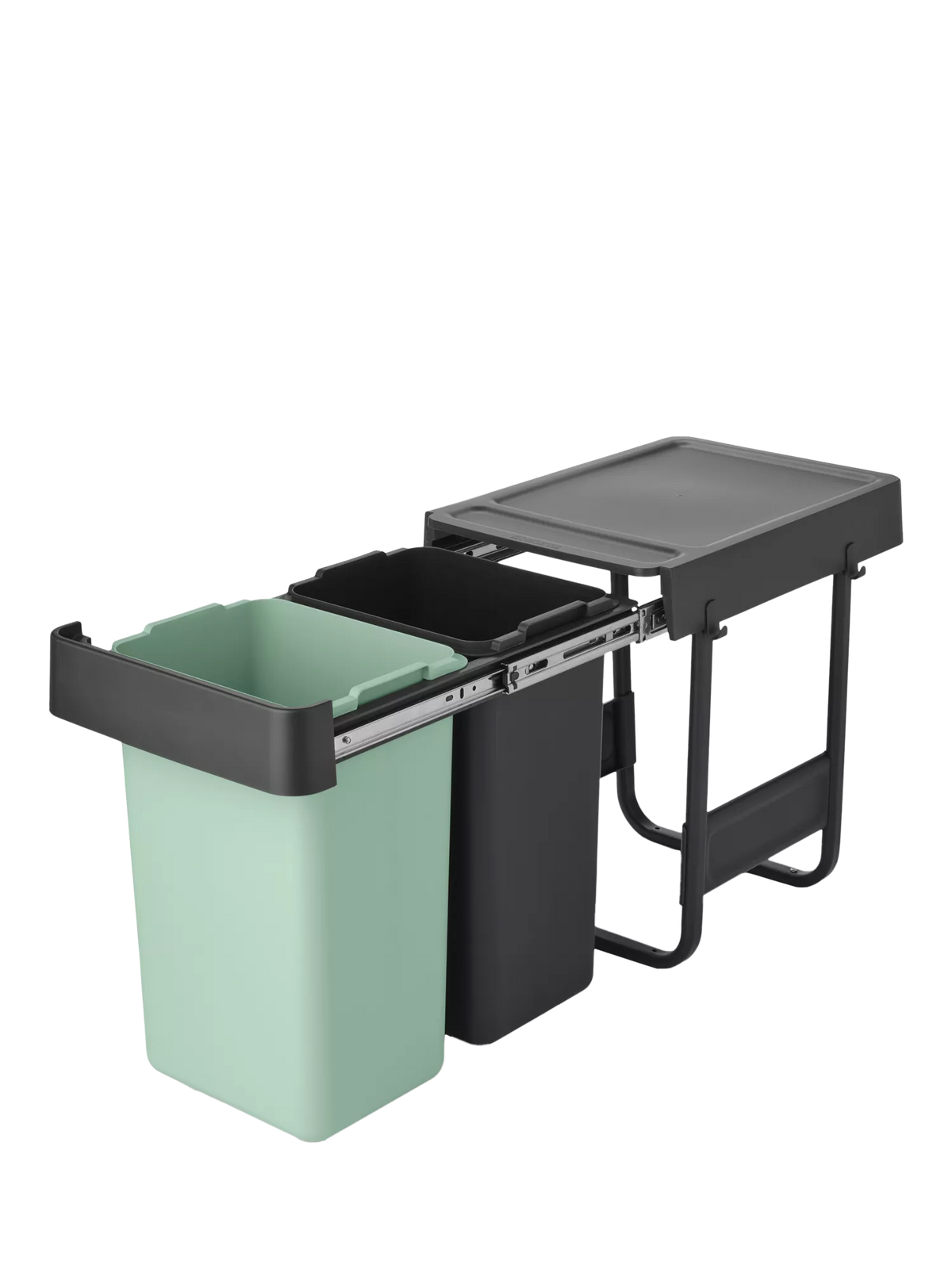 Brabantia Sort & Go built-in kitchen bin with two 15L compartments - British product