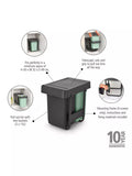 Brabantia Sort & Go built-in kitchen bin with two 15L compartments - British product