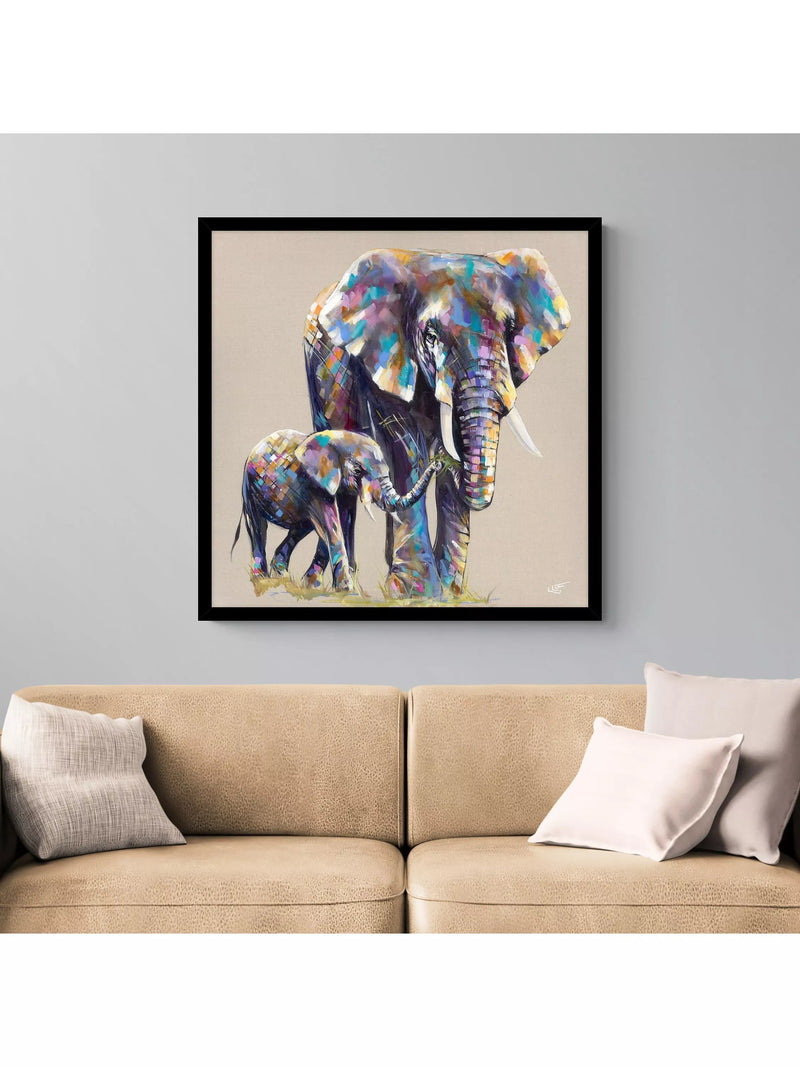 John Lewis Mama & Baby framed print 84.5 x 84.5cm, UK version