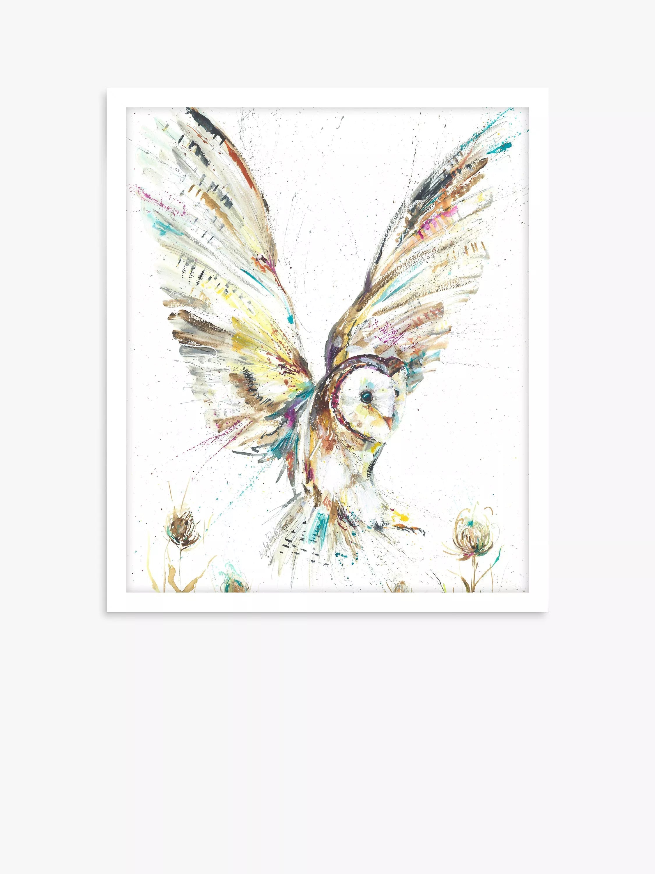 Nicola Jane Rowles Barn Owl print, 63.5x53.5cm - British product