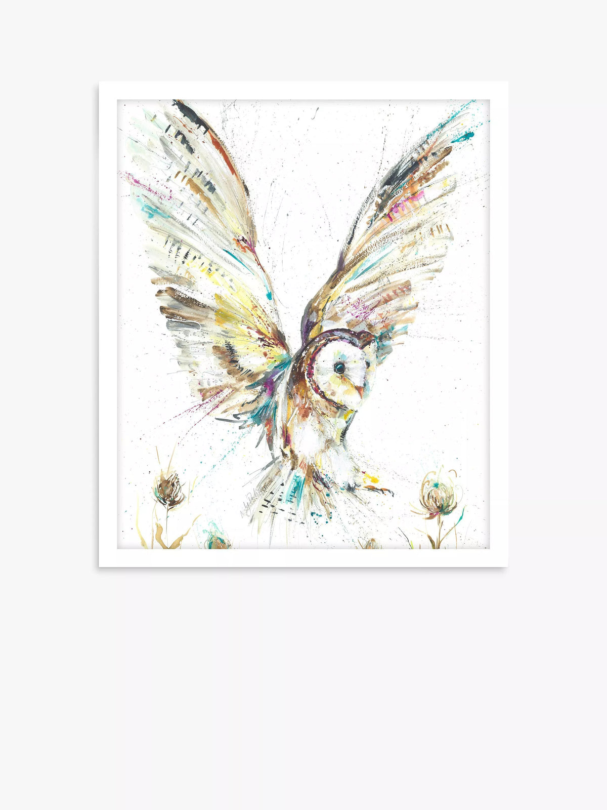 Nicola Jane Rowles Barn Owl print, 63.5x53.5cm - British product