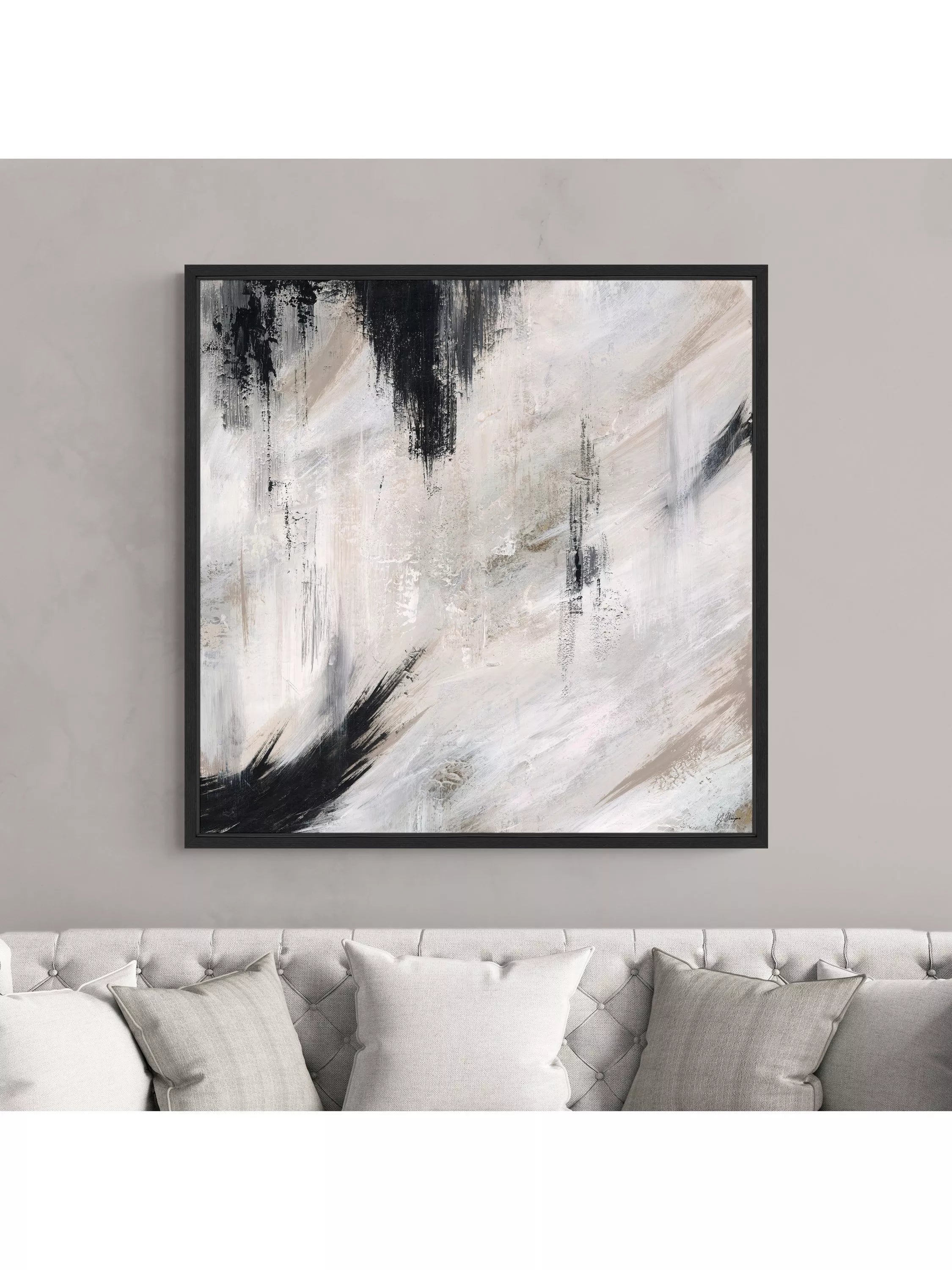 John Lewis Yharnna Halo Love canvas print 106cm square - British product