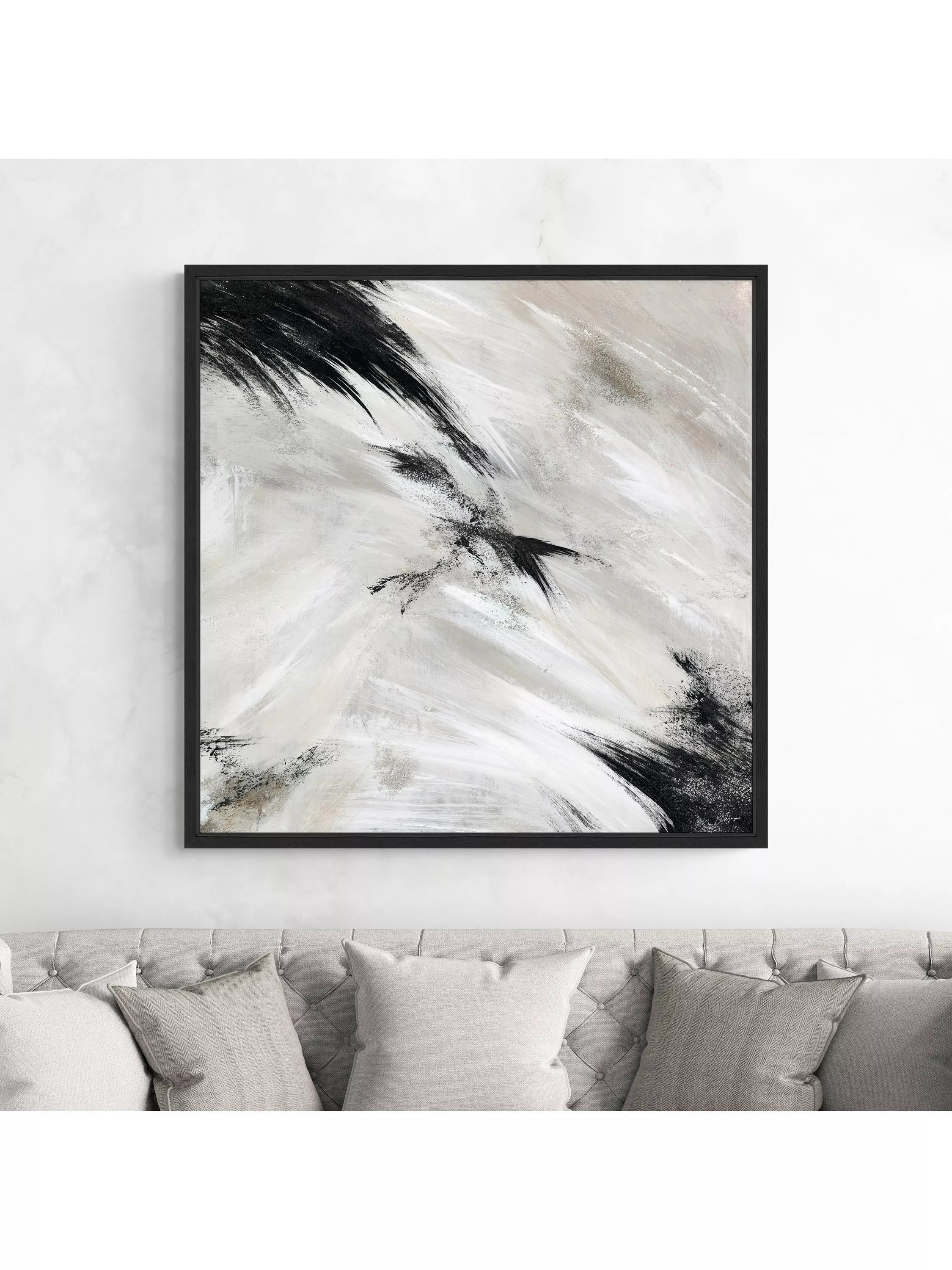 John Lewis Yharnna Aurora framed print 106x106cm, UK version