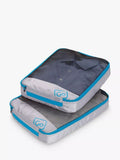 Go Travel twin packing cubes with mesh front and handles (British brand)