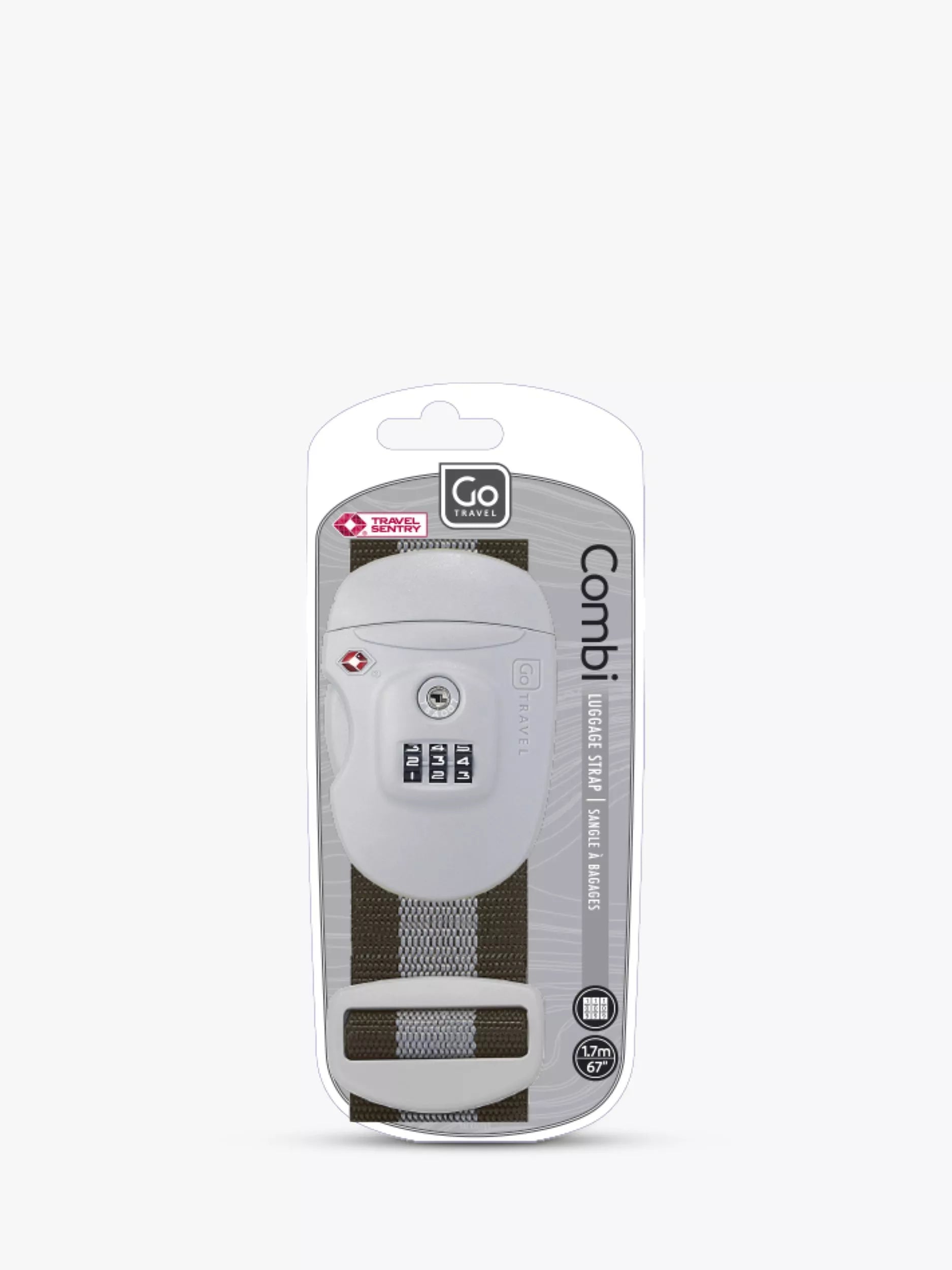 Go Travel Sentry combi luggage strap, UK version