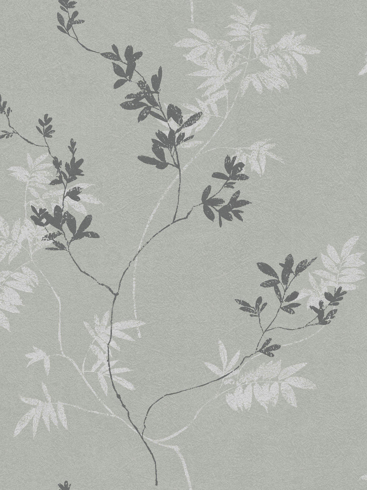 Large-Scale Leaf Motif Wallpaper Design