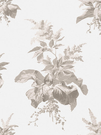 John Lewis Large-Scale Naturalistic Wallpaper with Leaf and Flower Design- Buy online at McGrocer