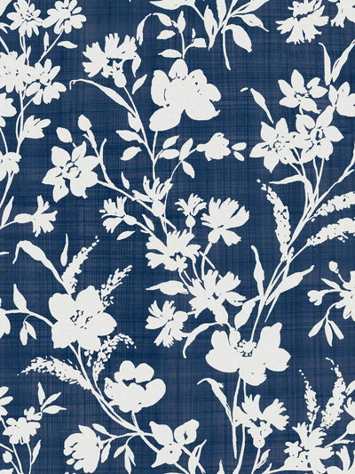 Laura Ashley Rye Tapete Mitternacht See Floral Muster Rolle