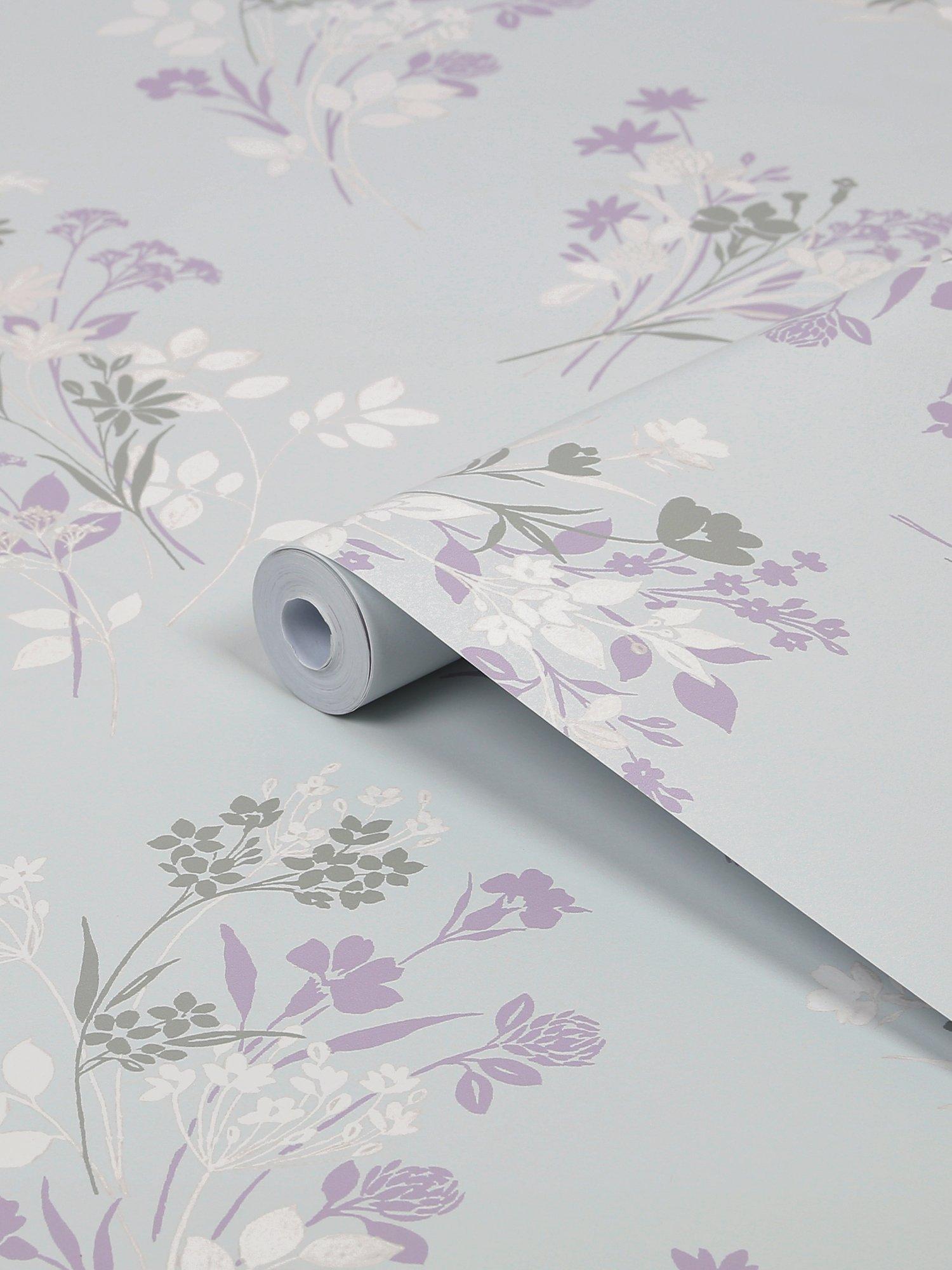 Laura Ashley Igerna wallpaper floral print 10m (British brand)