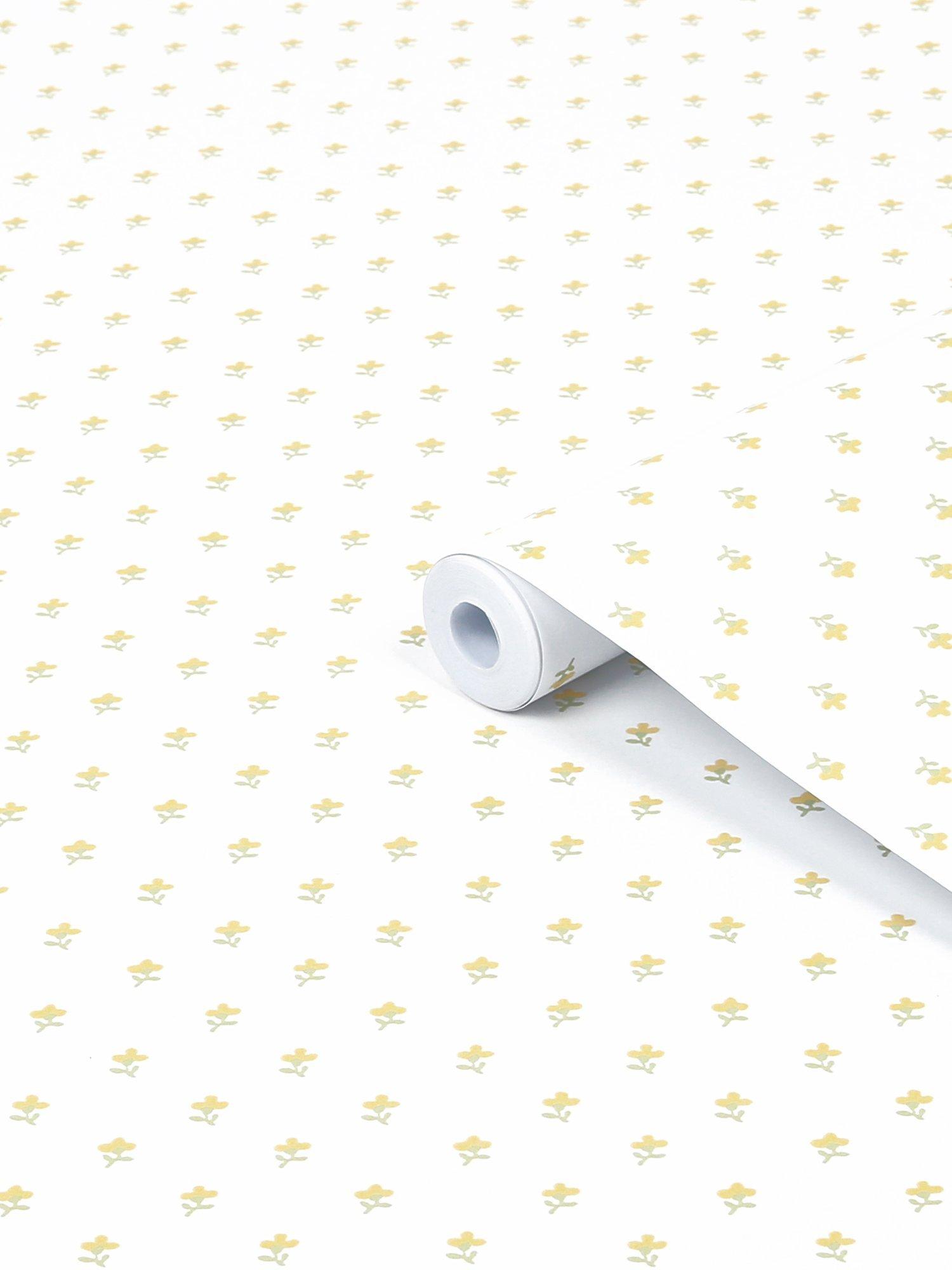 Laura Ashley Wood Violet wallpaper ochre yellow 10m x 52cm - British product