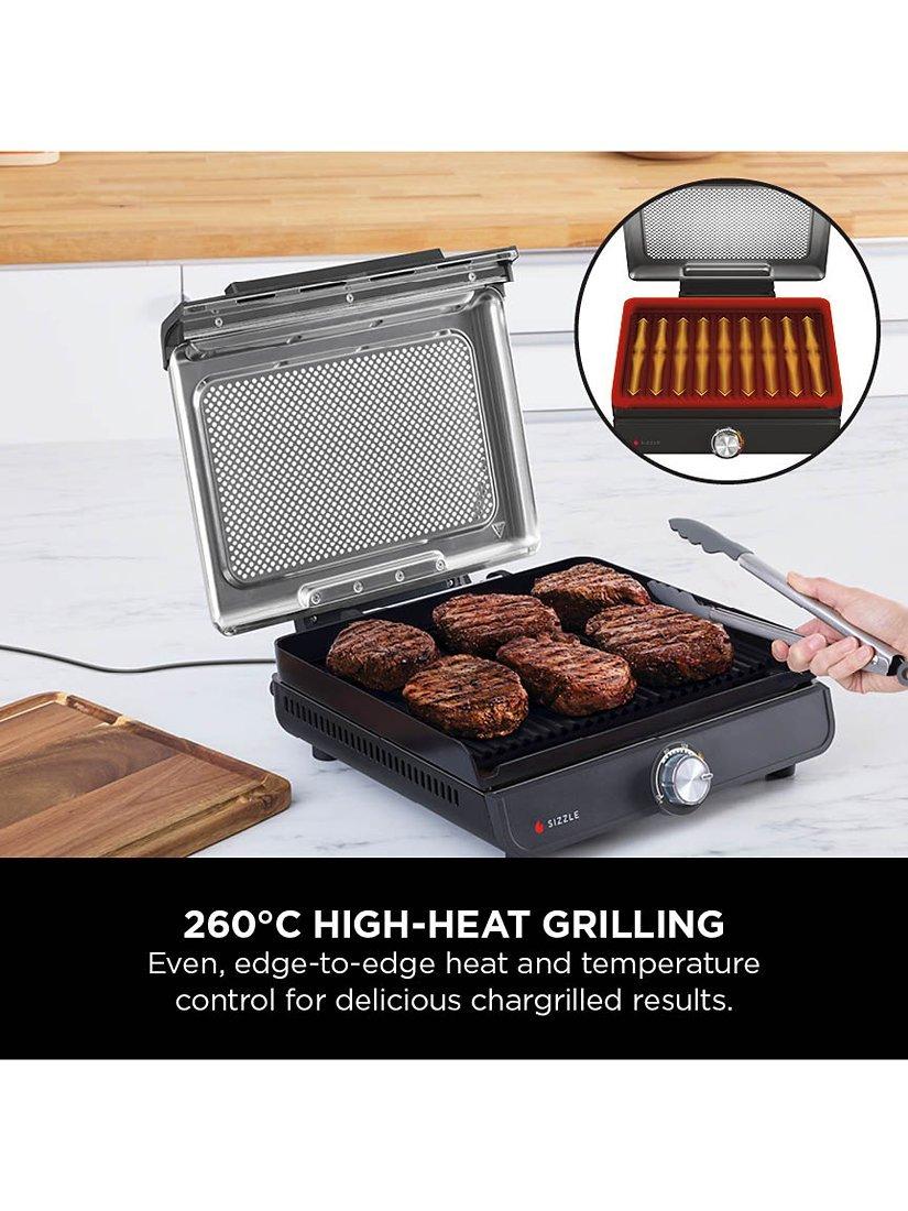 Ninja Sizzle low smoke indoor grill with flat plate, imported from the UK