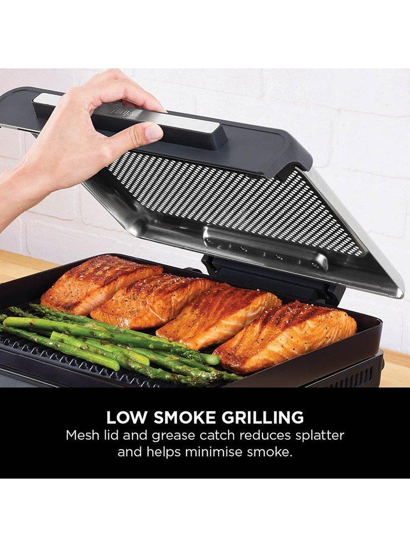 Ninja Sizzle low smoke indoor grill with flat plate, imported from the UK