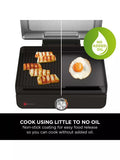 Ninja Sizzle low smoke indoor grill with flat plate, imported from the UK