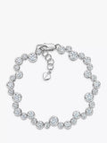 Jools by Jenny Brown cubic zirconia bubble bracelet silver (British brand)
