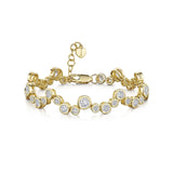Jools by Jenny Brown cubic zirconia bubble bracelet silver (British brand)