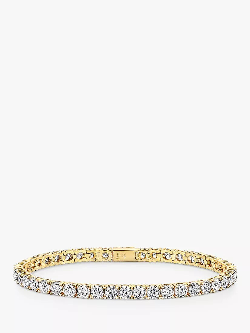 Jools by Jenny Brown tennis bracelet cubic zirconia gold vermeil - British product