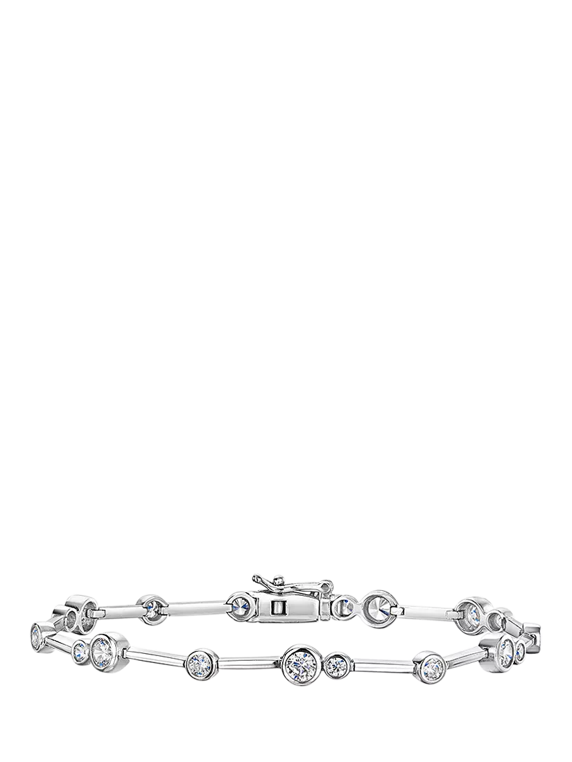 Jools by Jenny Brown cubic zirconia bubble line bracelet (British brand)