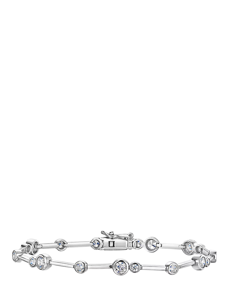 Jools by Jenny Brown cubic zirconia bubble line bracelet (British brand)