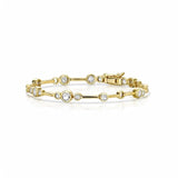 Jools by Jenny Brown cubic zirconia bubble line bracelet (British brand)