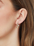 Jools by Jenny Brown cubic zirconia bubble drop earrings, UK version