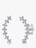 Jools by Jenny Brown cubic zirconia earrings silver (British brand)