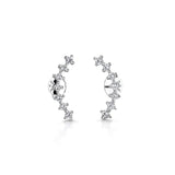 Jools by Jenny Brown cubic zirconia earrings silver (British brand)