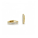 Jools by Jenny Brown cubic zirconia huggie hoop earrings 1.5cm, UK version