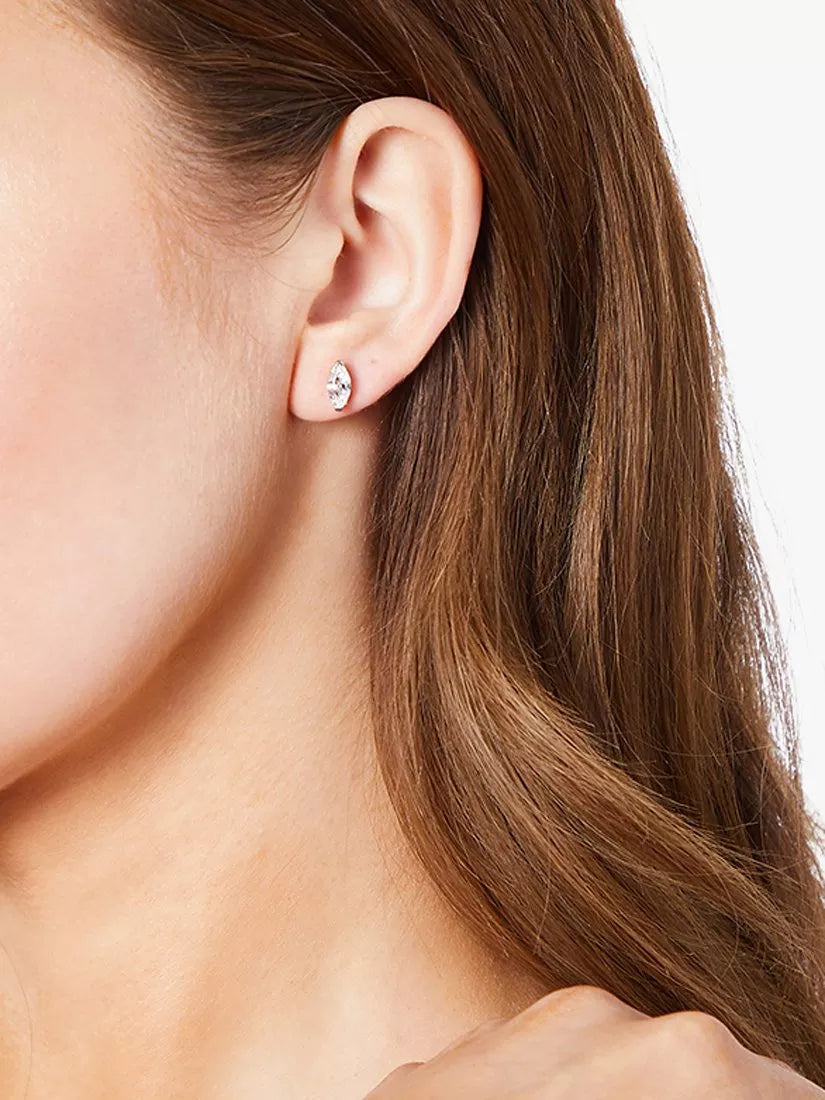 Jools by Jenny Brown cubic zirconia stud earrings 9x5mm, UK version
