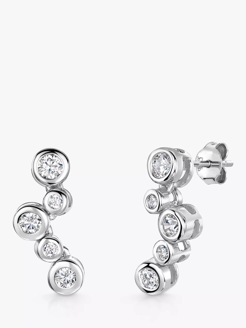Jools by Jenny Brown Cubic Zirconia Bubble Drop Earrings