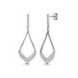 Jools by Jenny Brown open teardrop cubic zirconia earrings (British brand)