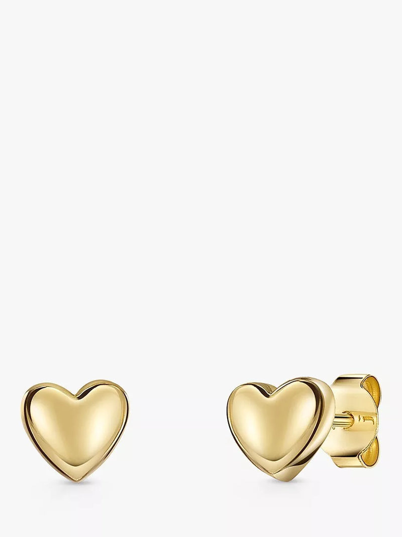 Jools by Jenny Brown Polished Heart Stud Earrings