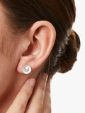 Jools by Jenny Brown cubic zirconia swirl stud earrings 1cm - British product