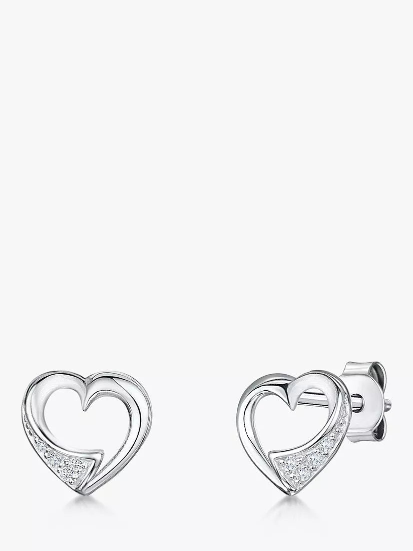 Jools by Jenny Brown cubic zirconia earrings silver, UK version