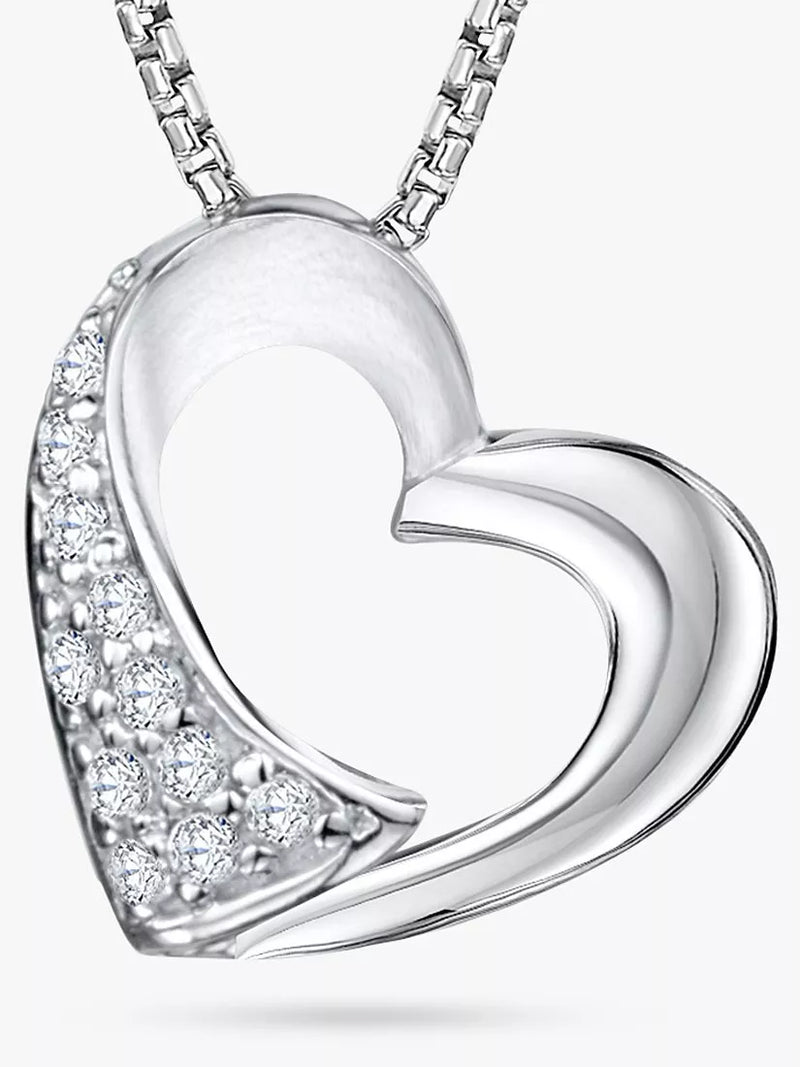 Jools by Jenny Brown open heart pendant necklace, imported from the UK