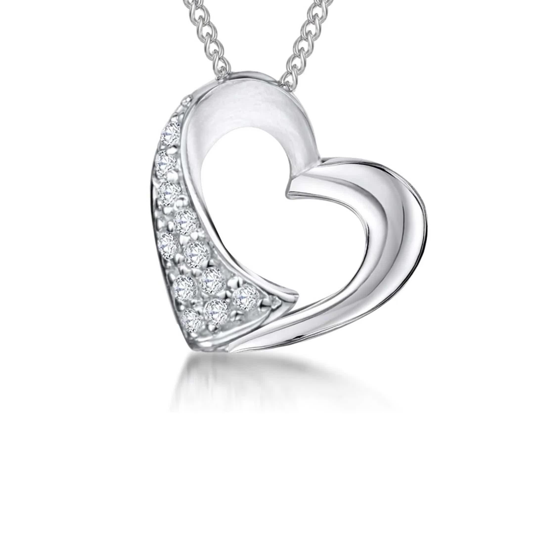 Jools by Jenny Brown open heart pendant necklace, imported from the UK