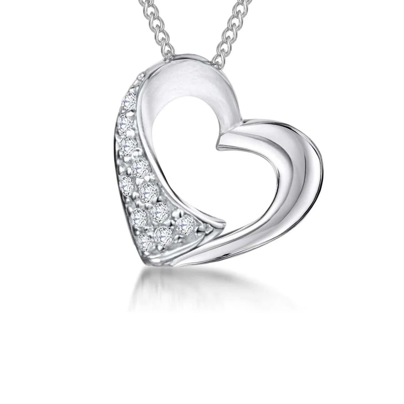 Jools by Jenny Brown open heart pendant necklace, imported from the UK