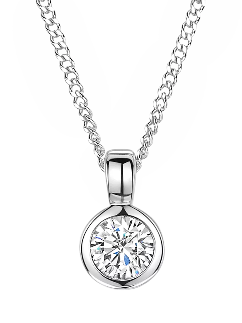 Jools by Jenny Brown cubic zirconia pendant necklace (British brand)