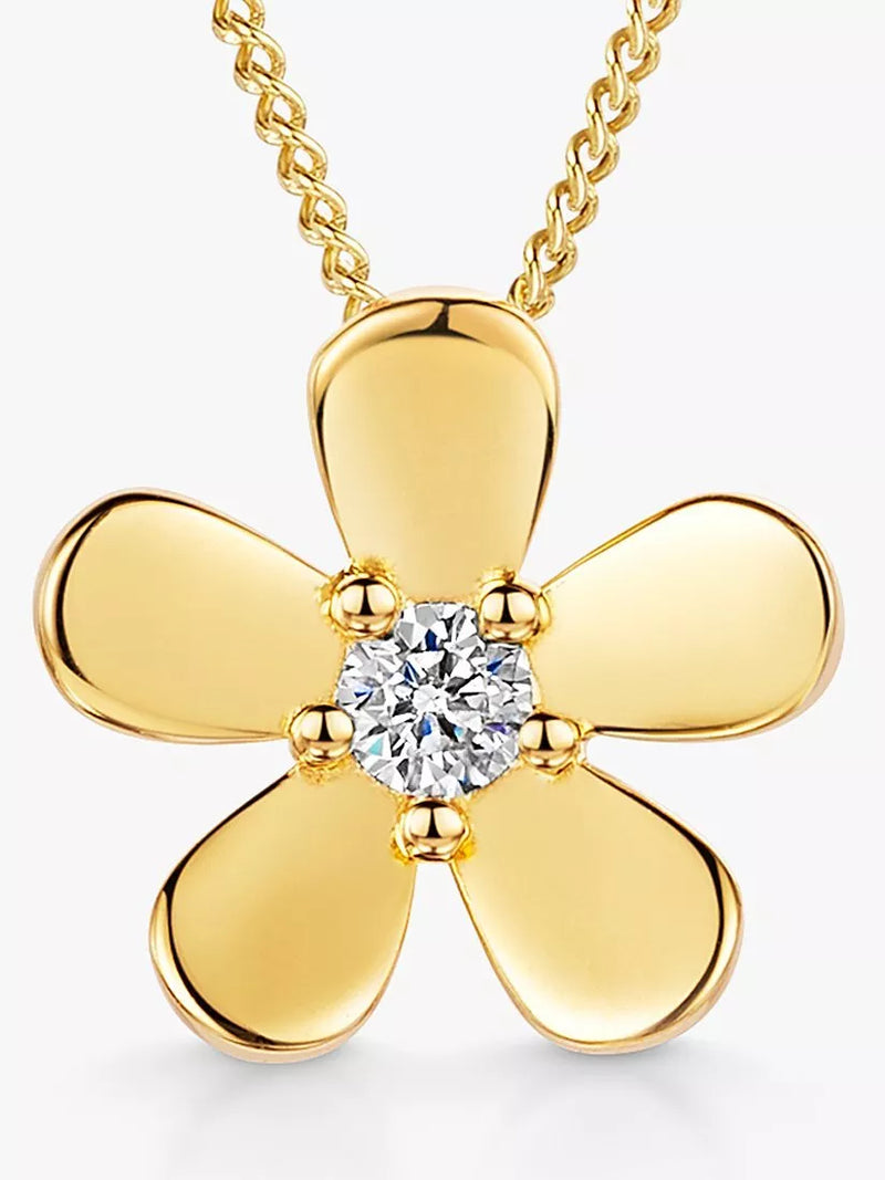Jools by Jenny Brown cubic zirconia flower pendant, UK version