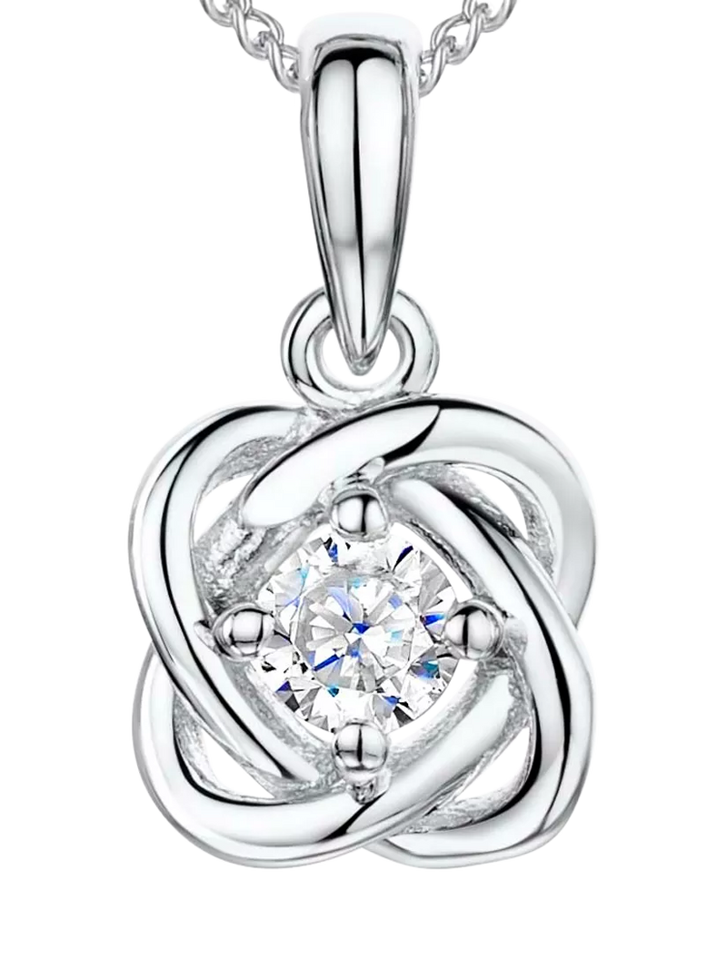 Jools by Jenny Brown woven cubic zirconia pendant necklace imported from UK