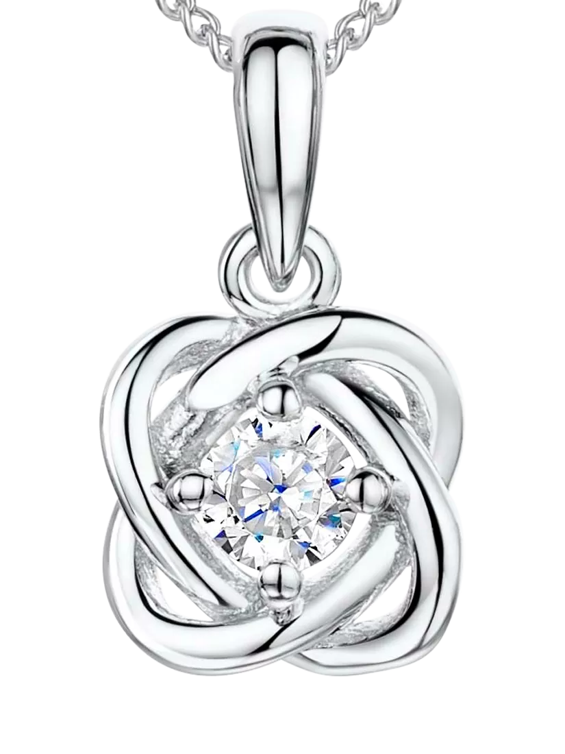 Jools by Jenny Brown woven cubic zirconia pendant necklace imported from UK
