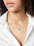 Jools cubic zirconia pendant necklace 18ct gold vermeil (British brand)