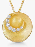 Jools by Jenny Brown Cubic Zirconia Satin Swirl Pendant Necklace, 41-46cm
