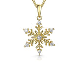 Jools by Jenny Brown cubic zirconia snowflake necklace - British brand