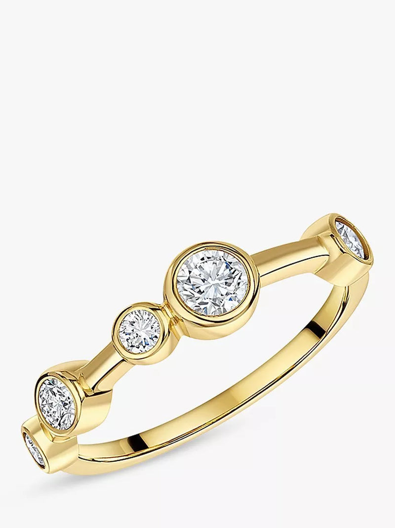 Jools by Jenny Brown gold vermeil cubic zirconia ring, UK version