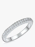 Jools Jenny Brown cubic zirconia half eternity ring, imported from the UK