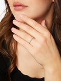 Jools Jenny Brown cubic zirconia half eternity ring, imported from the UK