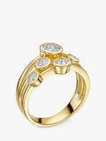 Jools by Jenny Brown 5 stone cubic zirconia bubble ring, UK version